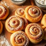 Einfache Zimtschnecken aus dem Grundteig