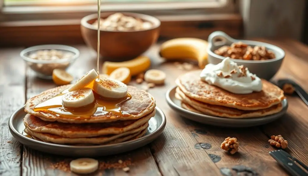 Gesunde Bananen-Protein-Pfannkuchen