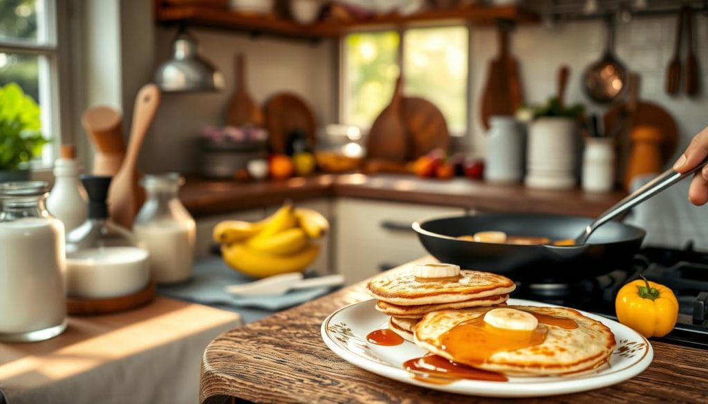 Vegane Pfannkuchen Zubereitung